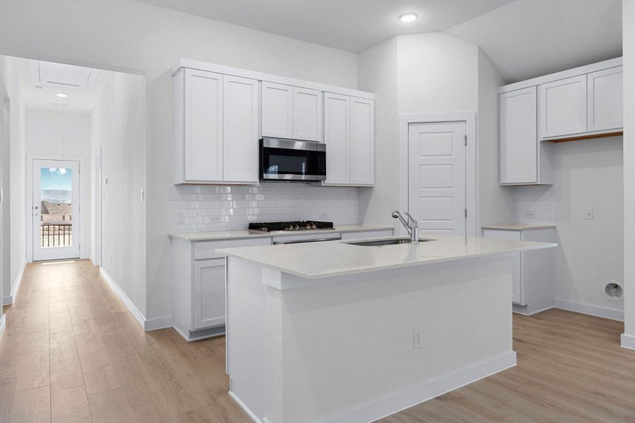 Furnished interior view inside a new home in Lakeside at Tessera, Lago Vista (Image 8).