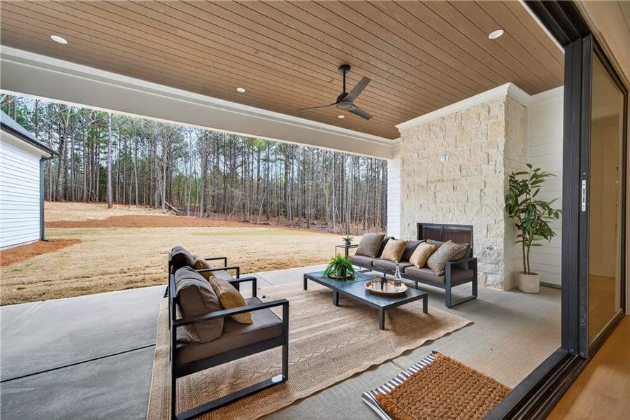 Exterior details and patio area of a home in , White Plains (Image 3).