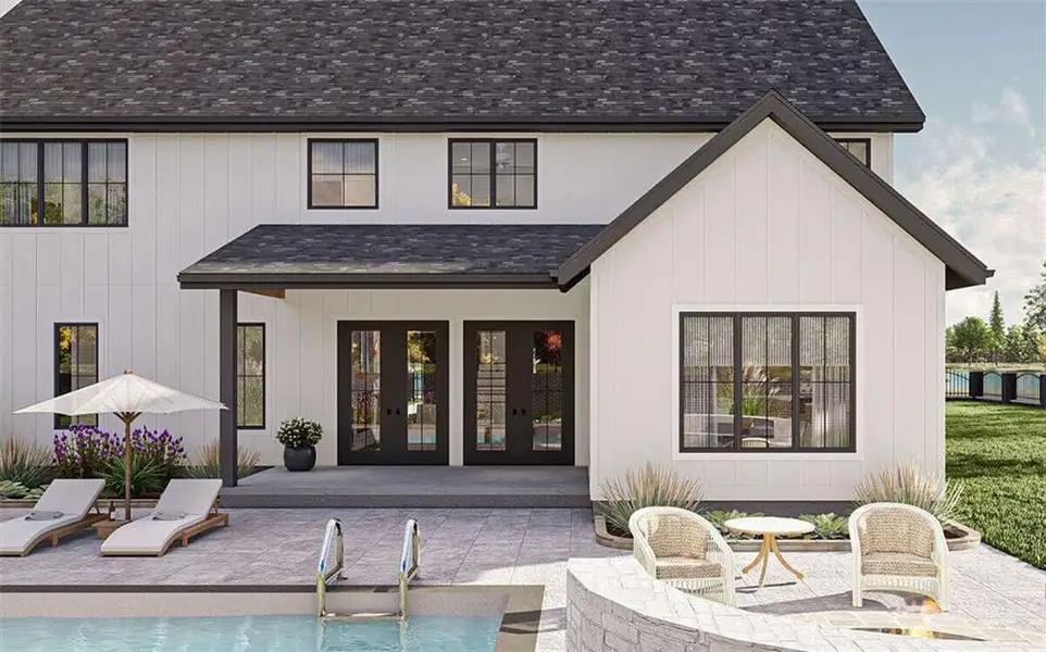 Exterior details and patio area of a home in , Marietta (Image 3).