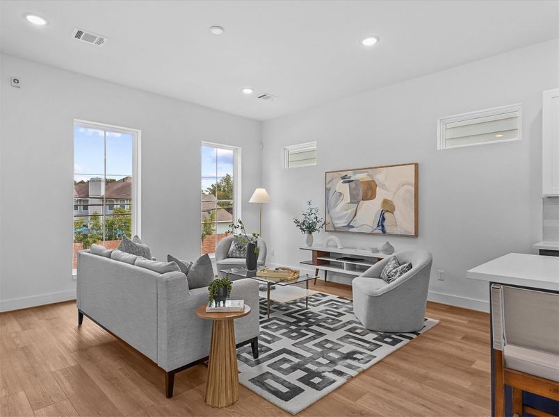 Furnished interior view inside a new home in , Houston (Image 19).