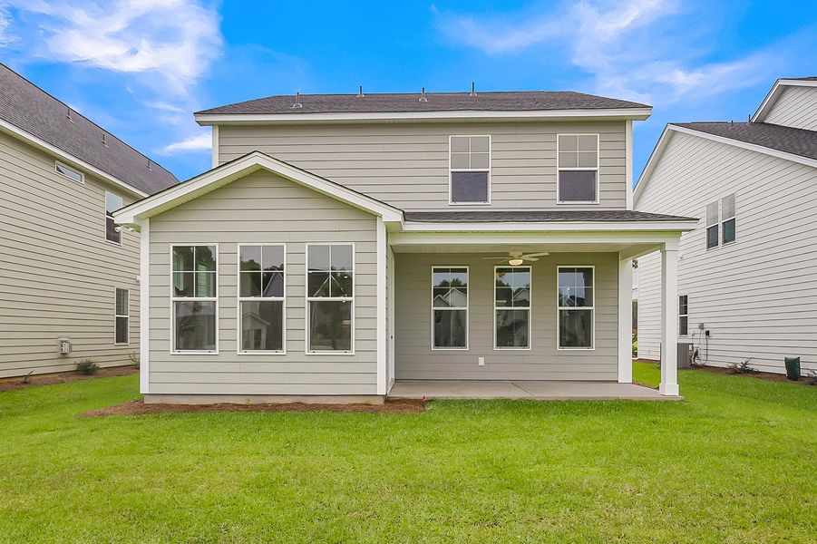 Exterior details and patio area of a home in Pineland Preserve, Summerville (Image 31).