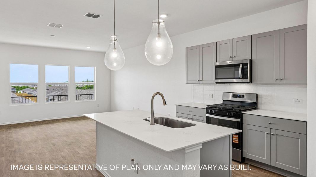 Furnished interior view inside a new home in Valverde, Bastrop (Image 7).