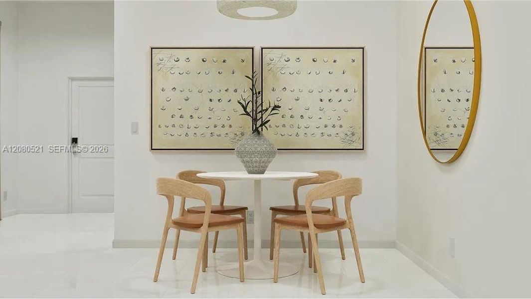 Furnished interior view inside a new home in Coral Landings, Miami (Image 6).