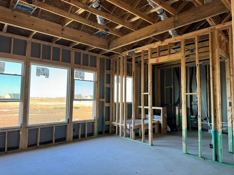 In-progress construction of a new home in Rocky Top, Krum, TX (Image 13).