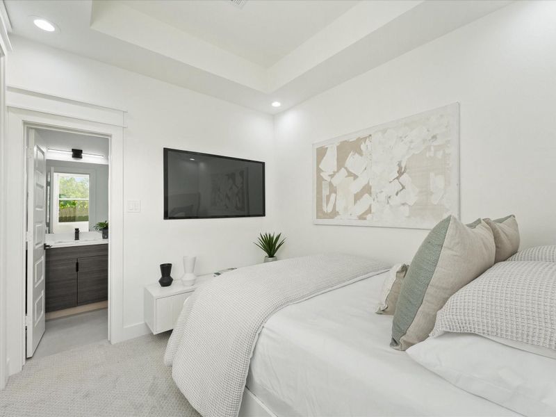 Furnished interior view inside a new home in , Houston (Image 4).