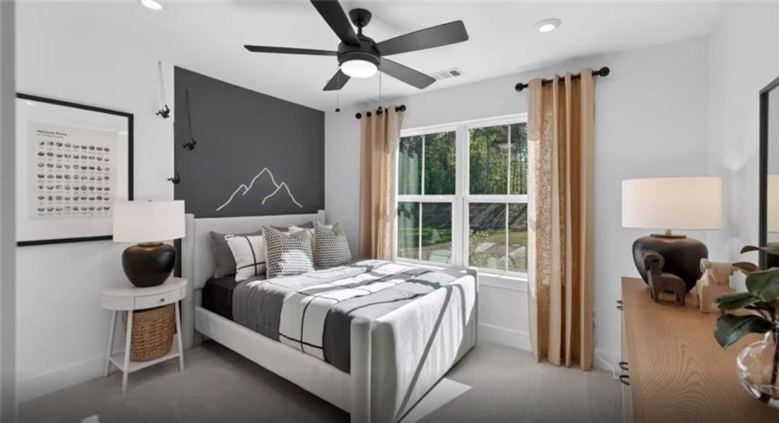 Furnished interior view inside a new home in Riversprings, Dacula (Image 12).