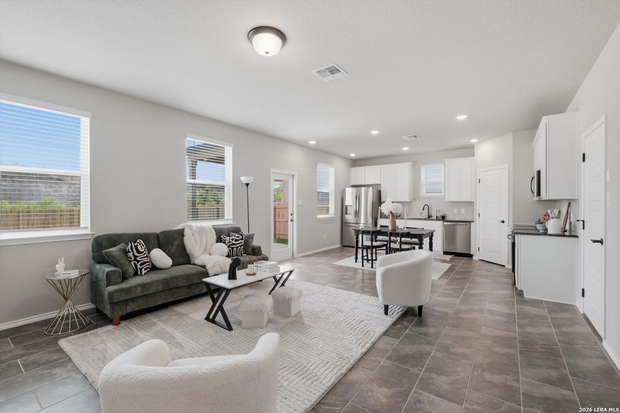 Furnished interior view inside a new home in Agave, San Antonio (Image 6). Furnished interior view inside a new home in Agave, San Antonio (Image 6).