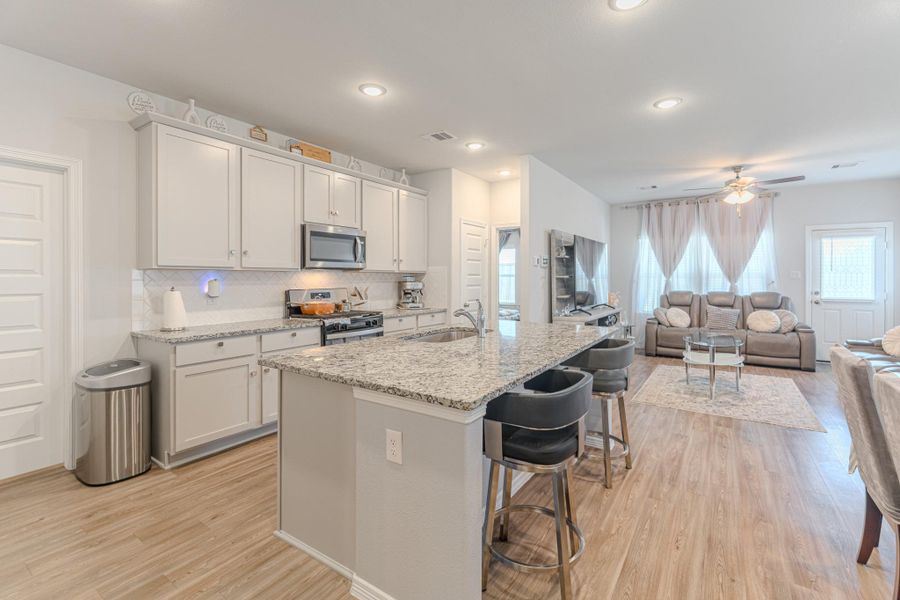 Furnished interior view inside a new home in Lonestar Collection at Aurora, Katy (Image 28). Furnished interior view inside a new home in Lonestar Collection at Aurora, Katy (Image 28).