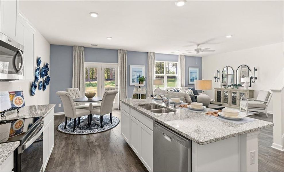 Furnished interior view inside a new home in Twin Lakes, Hoschton (Image 19).