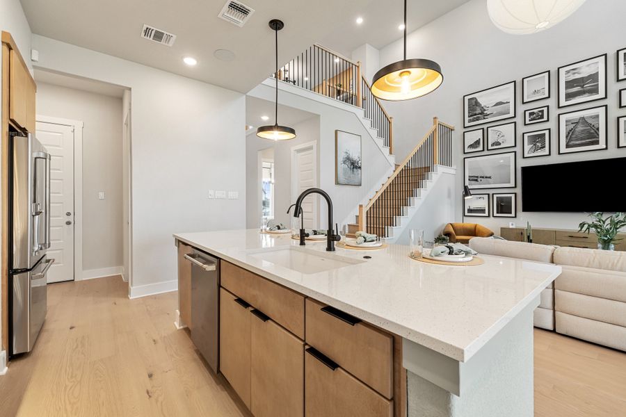 Furnished interior view inside a new home in Heritage, Dripping Springs (Image 14).