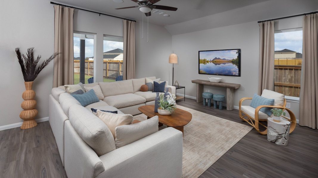 Representative furnished interior of a home built from the The Highlands by Legend Homes in River Ranch, Dayton (Image 7). Representative furnished interior of a home built from the The Highlands by Legend Homes in River Ranch, Dayton (Image 7).