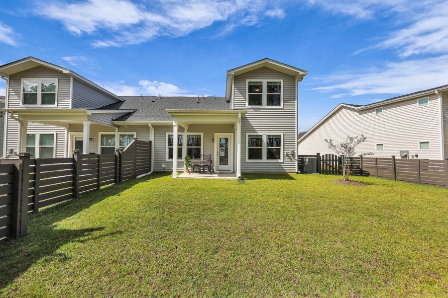 Exterior details and patio area of a home in Hammock Walk at Nexton, Summerville (Image 28). Exterior details and patio area of a home in Hammock Walk at Nexton, Summerville (Image 28).