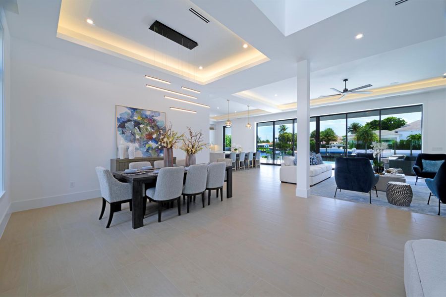 Furnished interior view inside a new home in , North Palm Beach (Image 16).