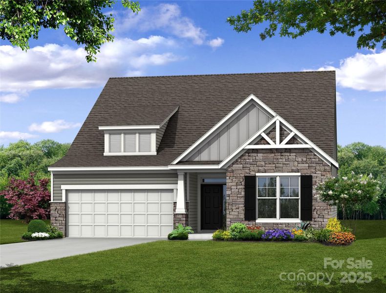 Homesite 99 features a Wescott B floorplan with front load garage.