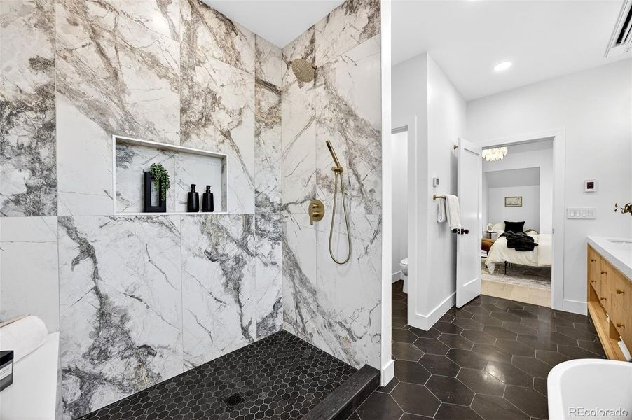 Furnished interior view inside a new home in , Denver (Image 10).