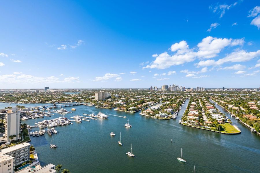 Intracoastal and city Balcony View