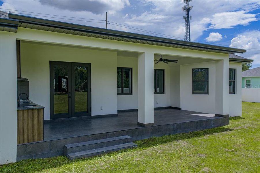Exterior details and patio area of a home in , Dover (Image 39).