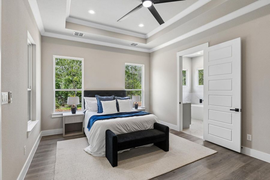 Furnished interior view inside a new home in , Bastrop (Image 18).