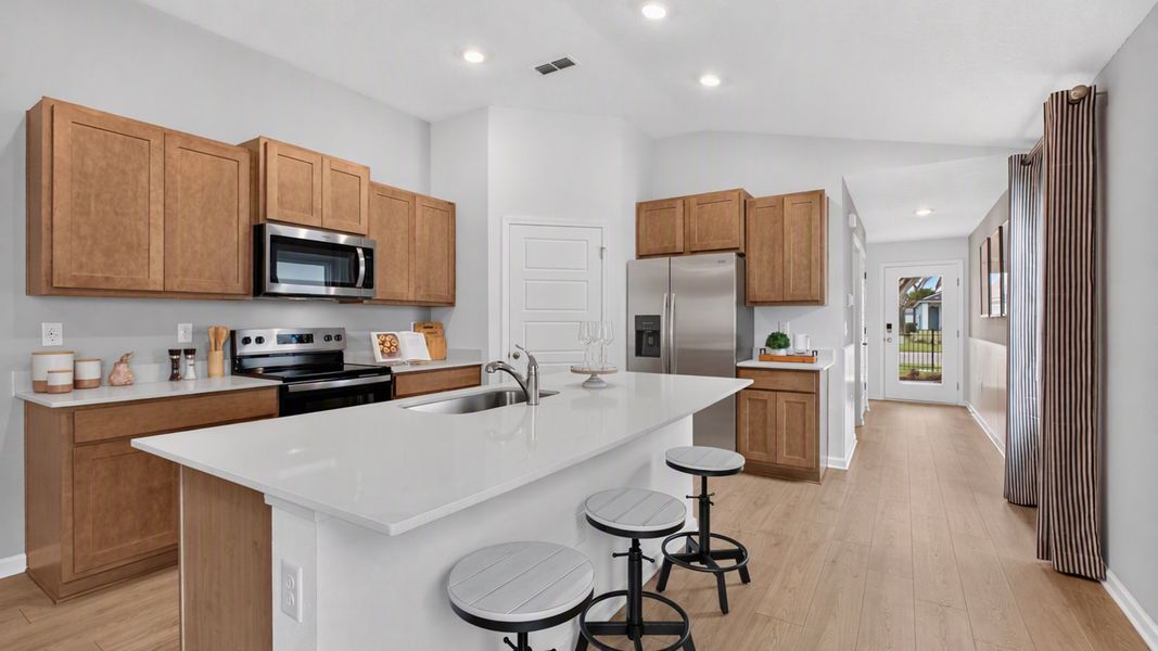 Furnished interior view inside a new home in Bridle Creek, Jacksonville (Image 6).