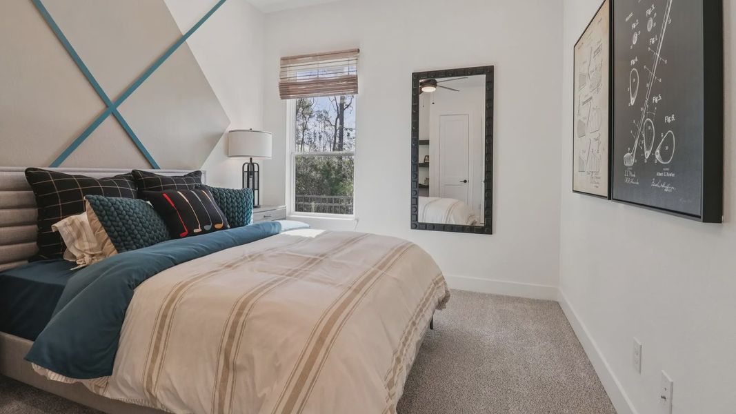 Representative furnished interior of a home built from the Marbella by Chesmar Homes in Audubon, Magnolia (Image 29).