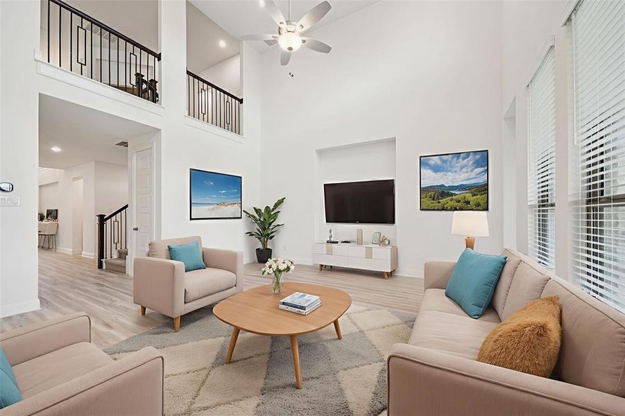 Furnished interior view inside a new home in , Prosper (Image 10). Furnished interior view inside a new home in , Prosper (Image 10).