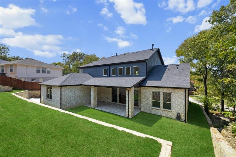 Back of home showing off