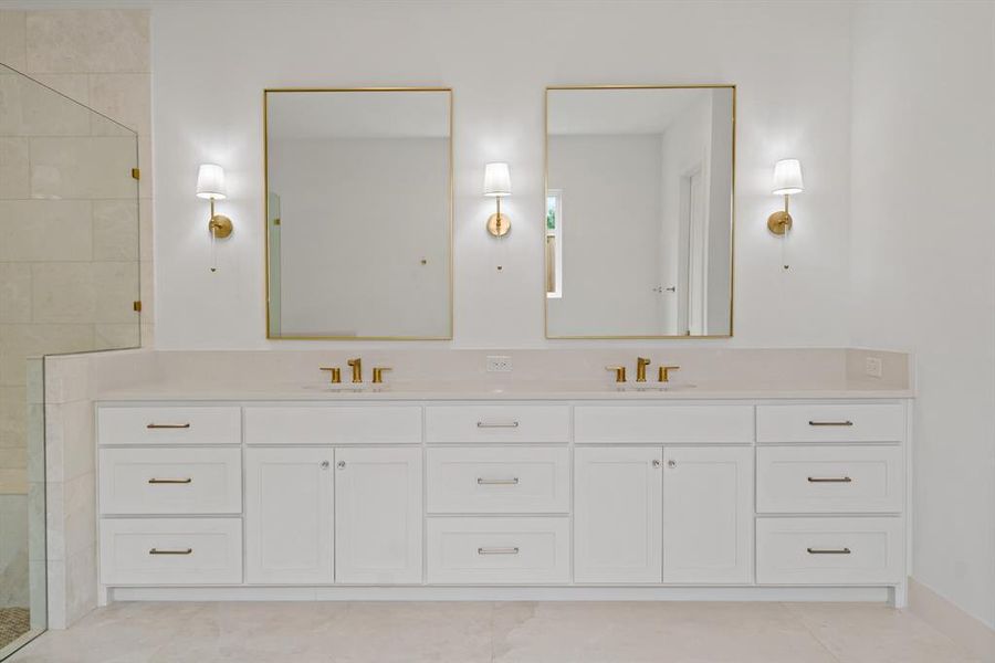 Another look at the elegant master bath.