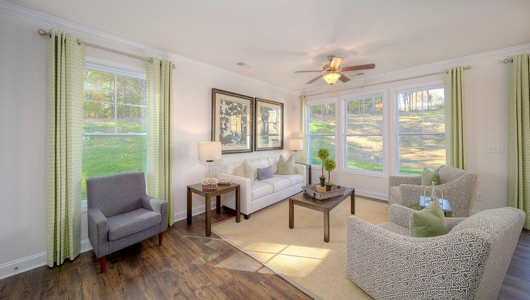 Furnished interior view inside a new home in The Townes at Stonecrest, Hendersonville (Image 10).