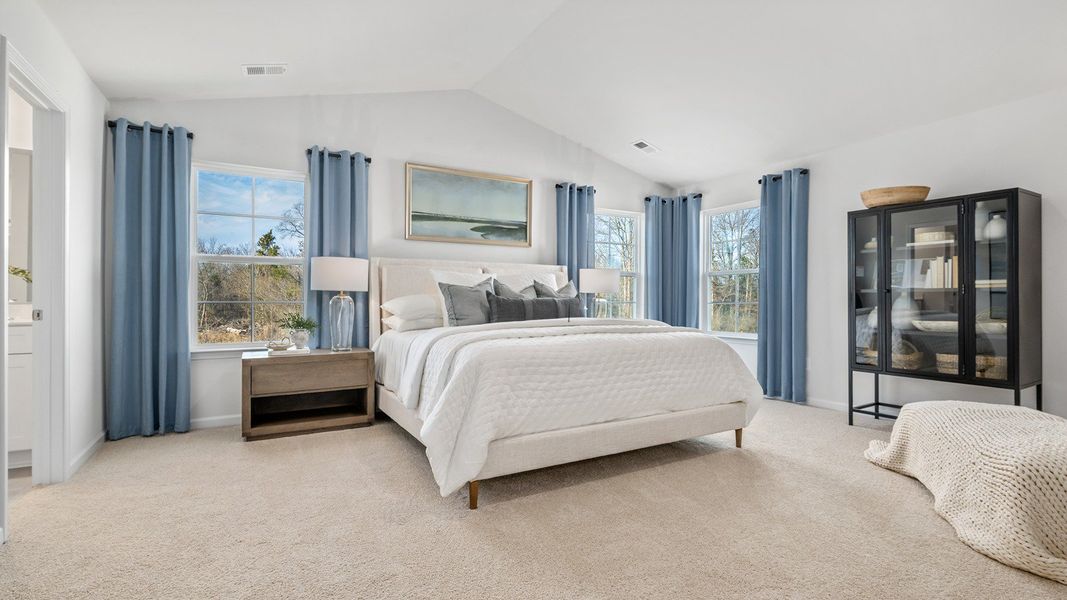 Furnished interior view inside a new home in The Landing at Summerhaven, Mebane (Image 13).