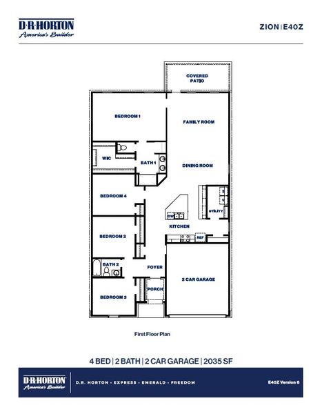 2D floor plan layout of this home in Cypress Green, Hockley, TX (Image 2). 2D floor plan layout of this home in Cypress Green, Hockley, TX (Image 2).