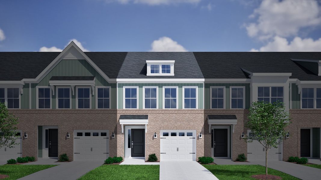 Representative exterior photo of a completed home built from the Dahlia - Genesis Value Collection by Mungo Homes in Westview, Charlotte, NC (Image 12).