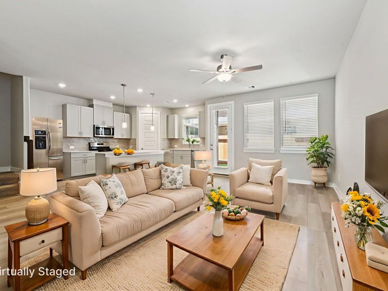 Furnished interior view inside a new home in Pinewood Trails - City Series, Atascocita (Image 3).