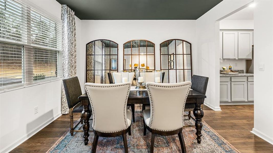 Furnished interior view inside a new home in Brooks Station, Dacula (Image 8).