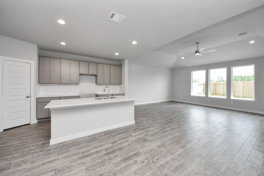 This kitchen is by far any chef’s dream! Sample photo of completed home with similar floor plan. Actual colors and selections may vary.