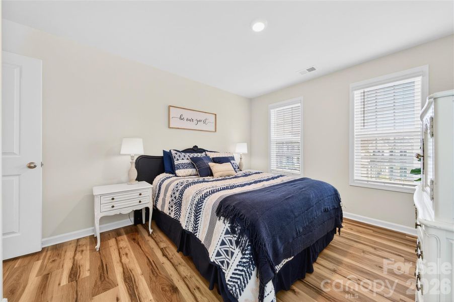 Bedroom 3 has 3 windows providing lots of natural light.
