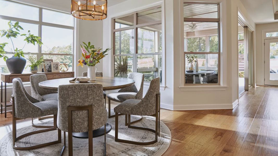 Representative furnished interior of a home built from the Verona by Epcon Communities in The Courtyards at Walters Farm, Huntersville (Image 8).