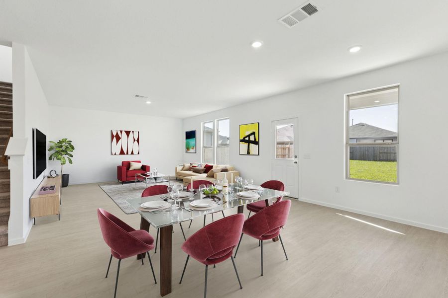 Furnished interior view inside a new home in Mavera, Conroe (Image 6).