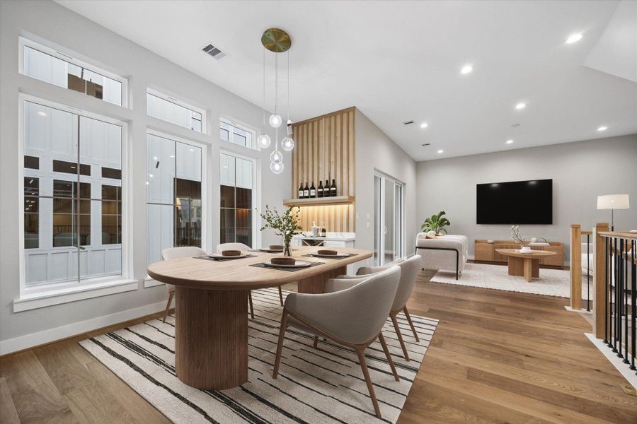 Furnished interior view inside a new home in , Houston (Image 6).