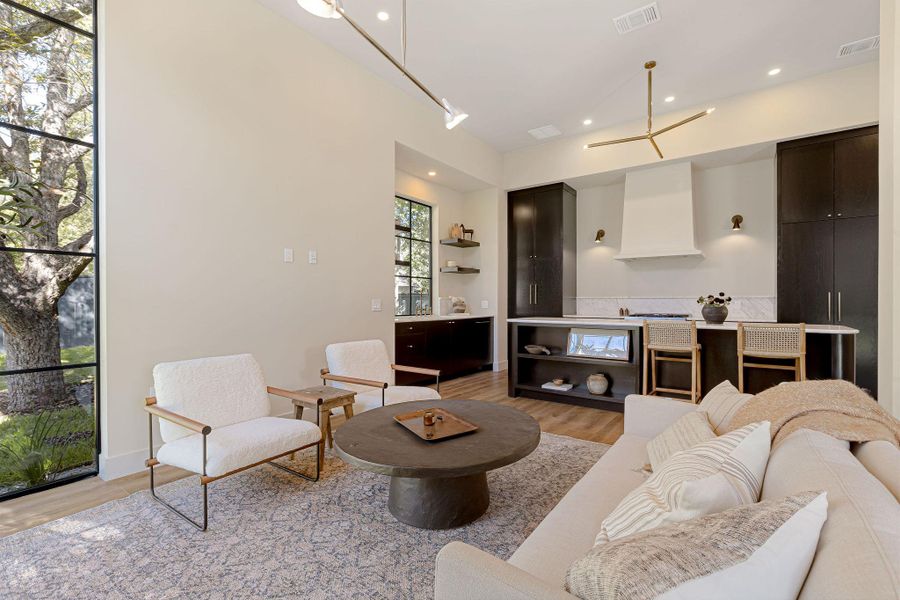 Furnished interior view inside a new home in , Austin (Image 7). Furnished interior view inside a new home in , Austin (Image 7).