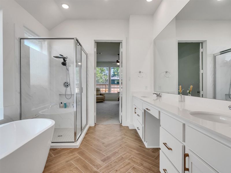 Furnished interior view inside a new home in Tompkins Reserve, Katy (Image 8).