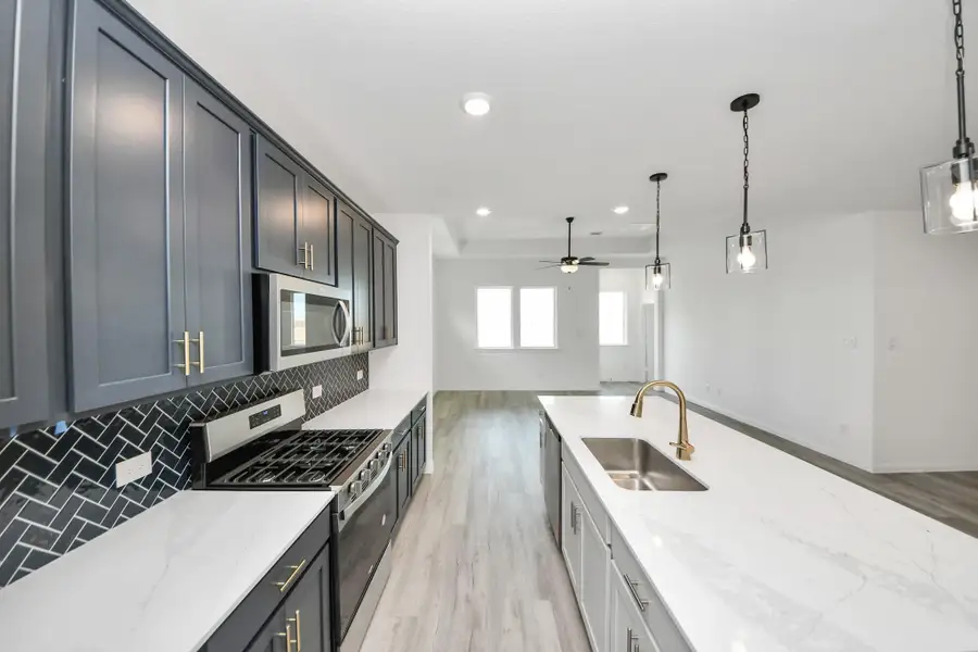 Furnished interior view inside a new home in , Katy (Image 1).