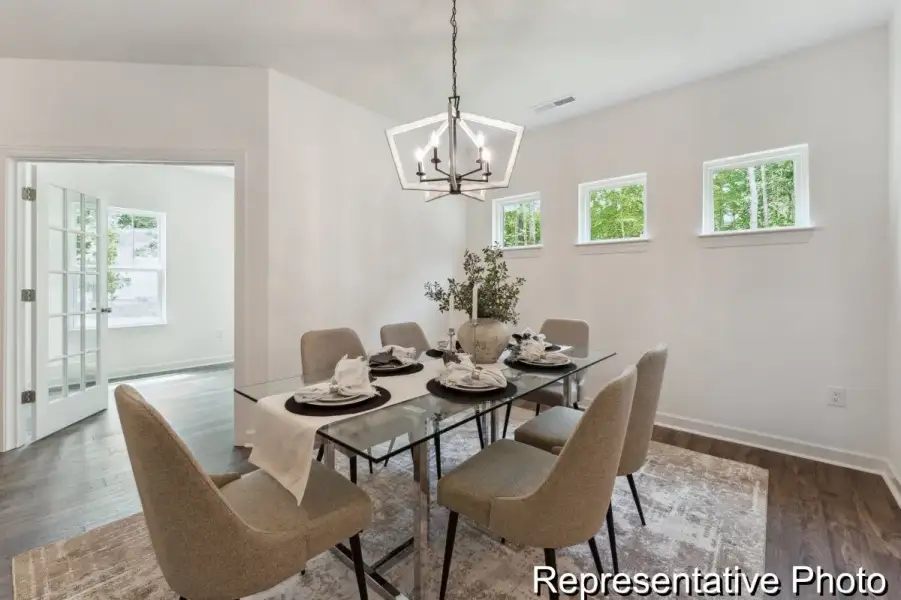Furnished interior view inside a new home in Meadowview, Pittsboro (Image 3).