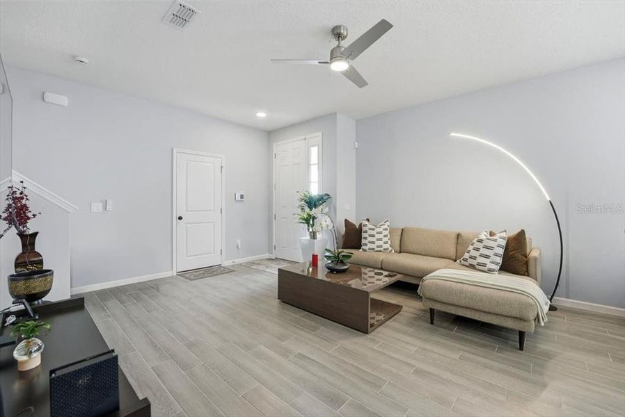 Furnished interior view inside a new home in , Orlando (Image 8). Furnished interior view inside a new home in , Orlando (Image 8).