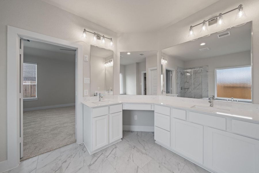 Furnished interior view inside a new home in Barton Creek Ranch, Conroe (Image 7).