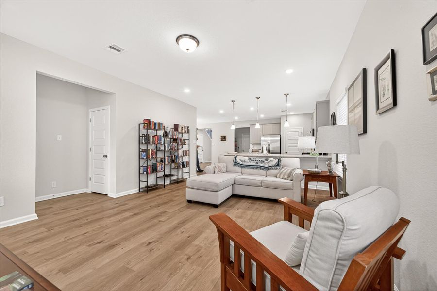 Furnished interior view inside a new home in Mill Creek Trails, Magnolia (Image 9).