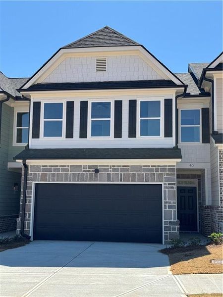 Front exterior of a new home in , Hartwell, GA, highlighting curb appeal (Image 2).