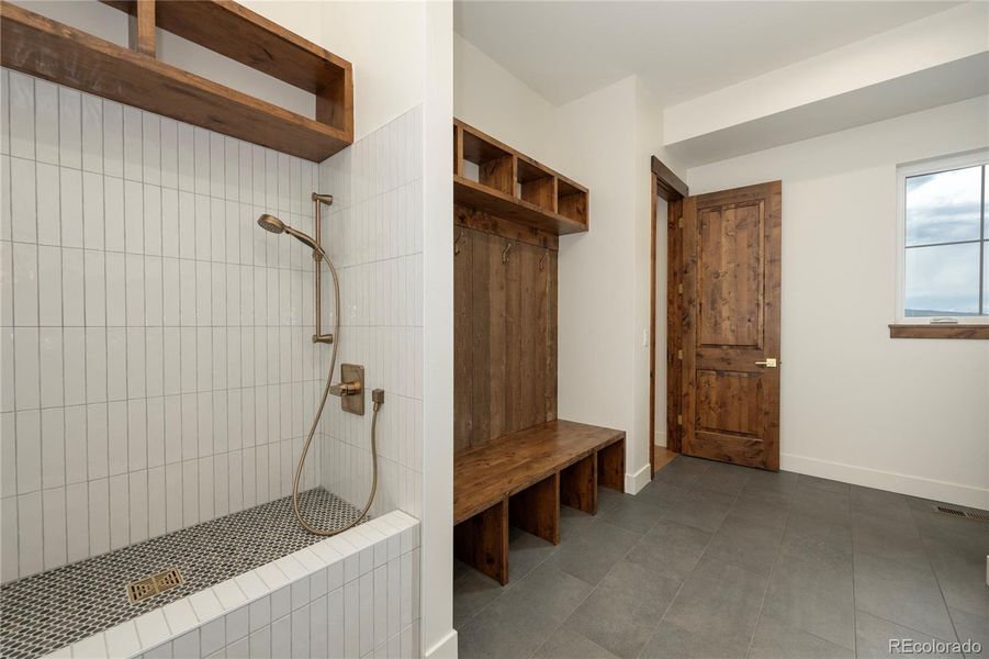 Mud room /Laundry/Dog shower.
