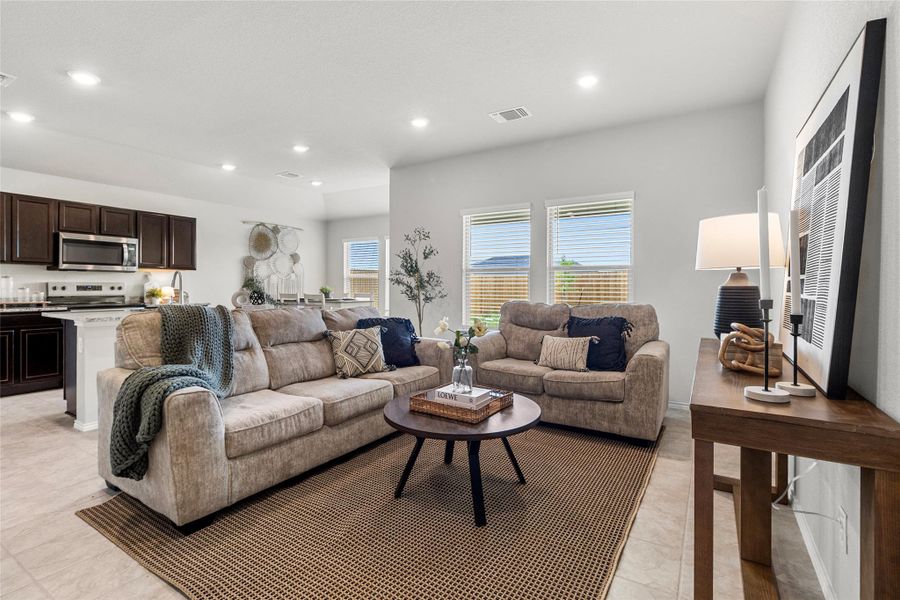 Furnished interior view inside a new home in Reynolds Crossing, Killeen (Image 7). Furnished interior view inside a new home in Reynolds Crossing, Killeen (Image 7).