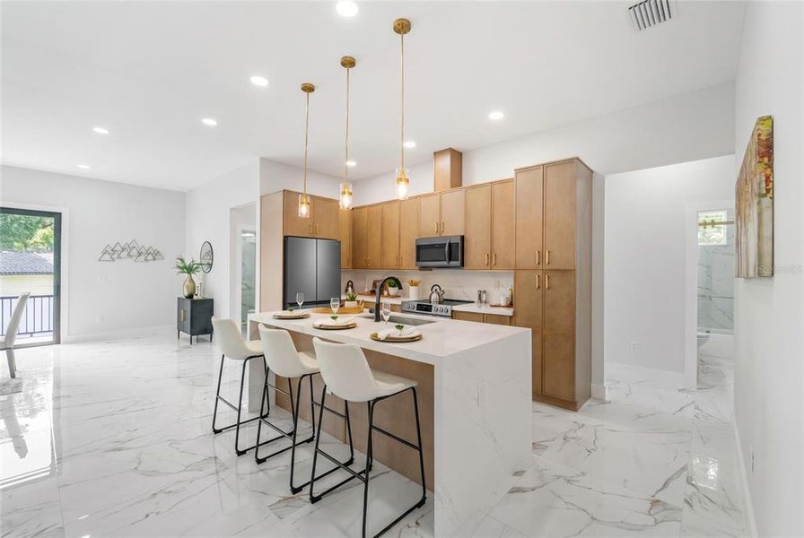 Furnished interior view inside a new home in , Tampa (Image 13).