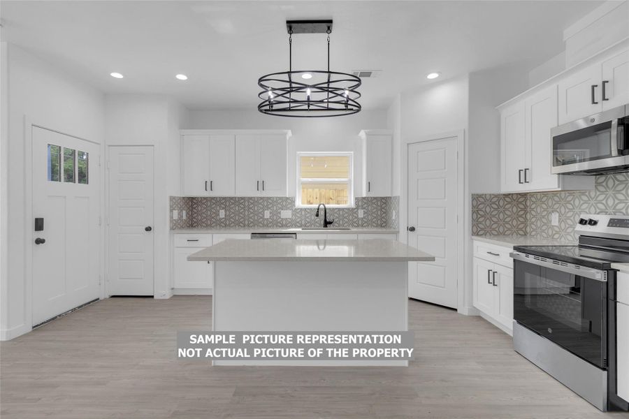 Furnished interior view inside a new home in , Willis (Image 14).